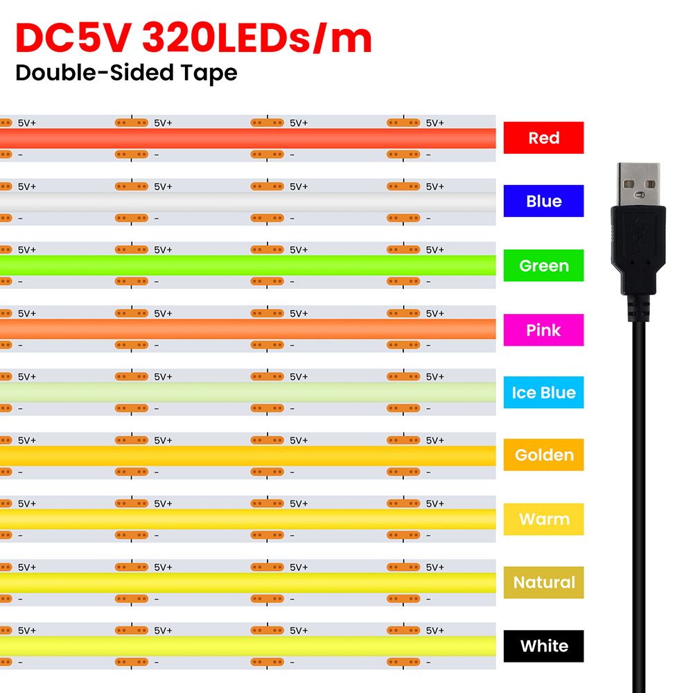 Actinic Blue Led - Tira de luces LED COB PCB