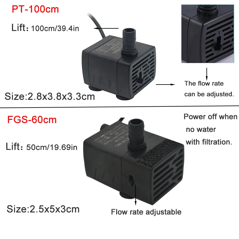 Bomba de Agua Sumergible USB p - Marine Aquarium Mini reseña y precio