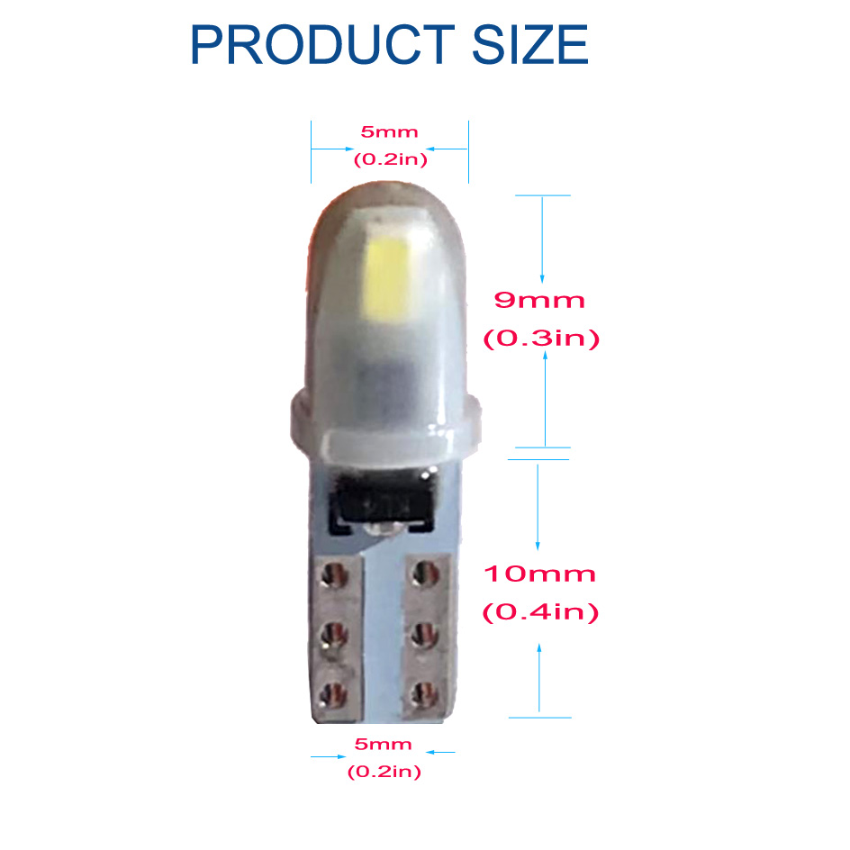 10 Uds T5 PC74 B8.5 LED Canbus - Actinic Blue Led reseña y precio
